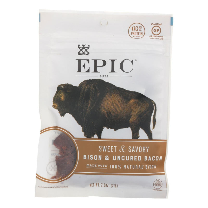 Epic - Jerky Bites - Bison Meat - Case Of 8 - 2.5 Oz. - Orca Market