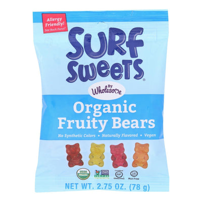 Surf Sweets Organic Fruity Bears - Case Of 12 - 2.75 Oz. - Orca Market