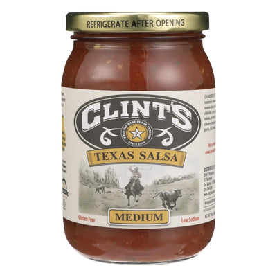 Clint's Salsa - Medium Mexican - Case Of 6 - 16 Oz. - Orca Market