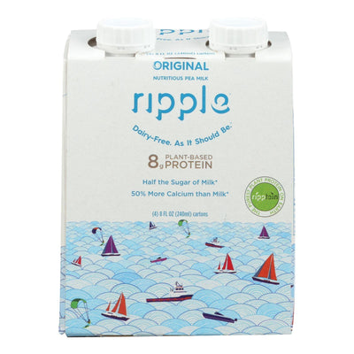 Ripple Foods Ripple Aseptic Original Plant Based With Pea Protein - Case Of 4 - 4/8 Fz - Orca Market