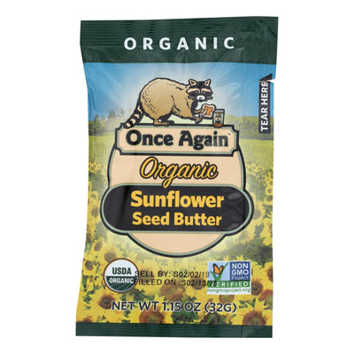 Once Again Organic Sunflower Seed Butter - Case Of 10 - 1.15 Oz - Orca Market