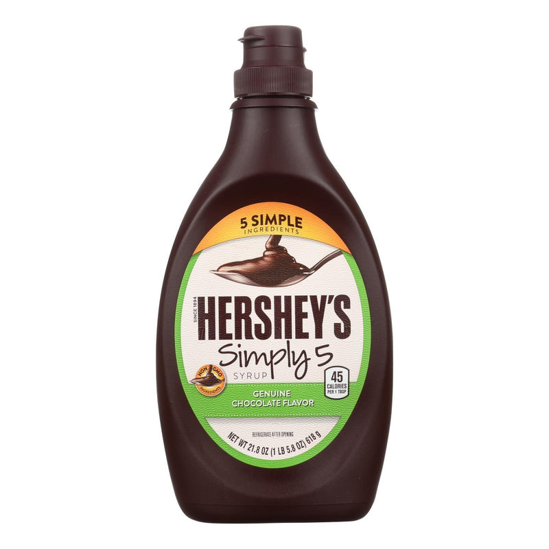 Hershey Chocolate Syrup - Simply 5 - Case Of 12 - 21.8 Oz - Orca Market