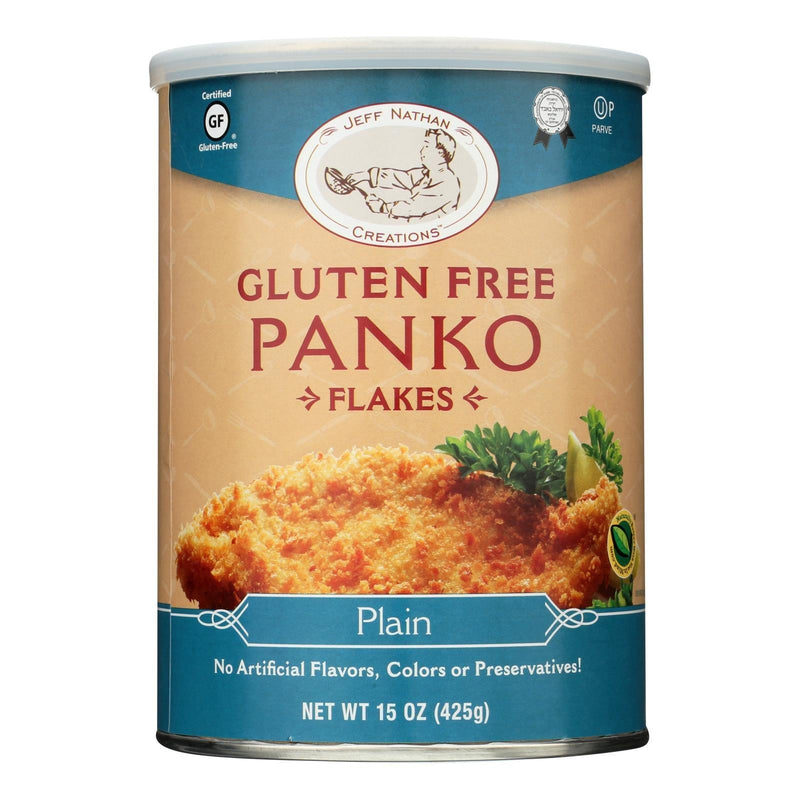 Jeff Nathan Creations Bread Crumbs - Panko Flakes - Plain - Gluten Free - 15 Oz - Case Of 12 - Orca Market