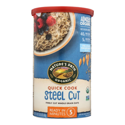 Nature's Path Oats - Organic - Steel Cut - Quick - Case Of 6 - 24 Oz - Orca Market