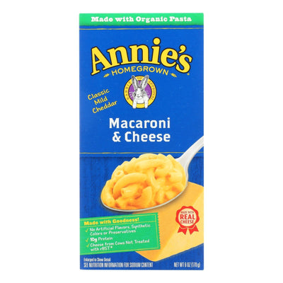 Annie's Homegrown Classic Macaroni And Cheese - Case Of 12 - 6 Oz. - Orca Market