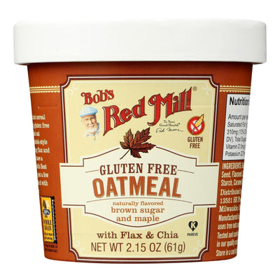 Bob's Red Mill - Gluten Free Oatmeal Cup Brown Sugar And Maple - 2.15 Oz - Case Of 12 - Orca Market