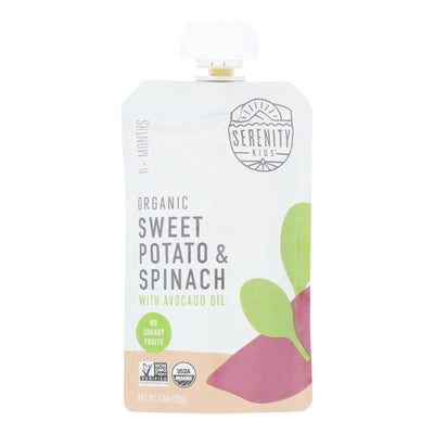 Serenity Kids Llc - Pouch Sweet Pot Spinach - Case Of 6 - 3.5 Oz - Orca Market