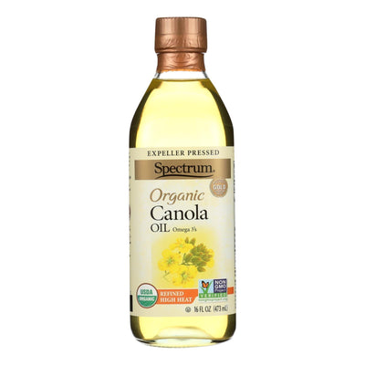 Spectrum Naturals Organic Refined Canola Oil - Case Of 12 - 16 Fl Oz. - Orca Market