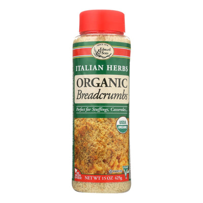 Edward And Sons Organic Italian Herb Breadcrumbs - Case Of 6 - 15 Oz. - Orca Market