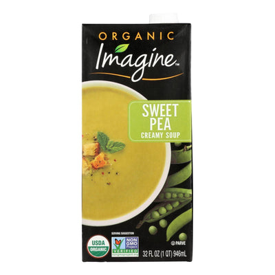 Imagine Foods Creamy Sweet Pea Soup - Organic - Case Of 12 - 32 Oz. - Orca Market