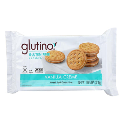 Glutino Creme Cookies - Vanilla - Case Of 12 - 10.5 Oz. - Orca Market