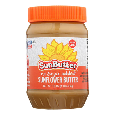 Sunbutter Sunflower Butter - No Sugar Added - Case Of 6 - 16 Oz. - Orca Market