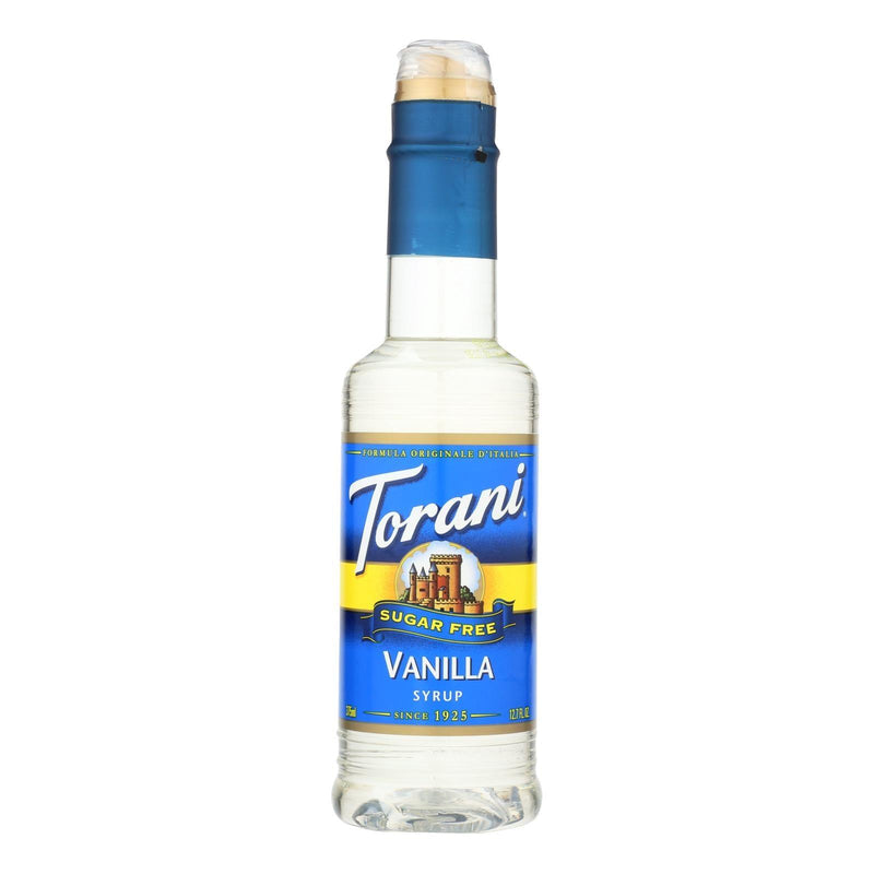 Torani - Coffee Syrup - Sugar Free Vanilla - Case Of 4 - 12.7 Fl Oz. - Orca Market