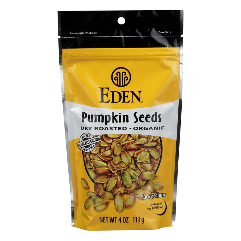 Eden Foods Organic Pumpkin Seeds - Dry Roasted - Case Of 15 - 4 Oz. - Orca Market