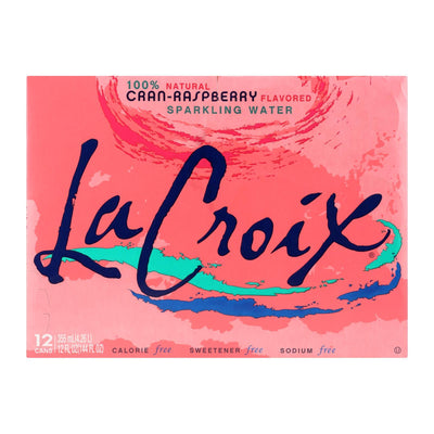 Lacroix Natural Sparkling Water - Cran-raspberry - Case Of 2 - 12 Fl Oz. - Orca Market