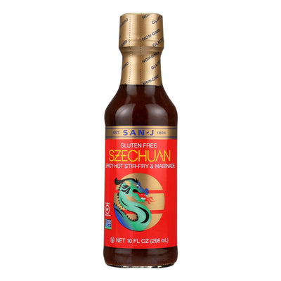 San - J Cooking Sauce - Szechuan - Case Of 6 - 10 Fl Oz. - Orca Market