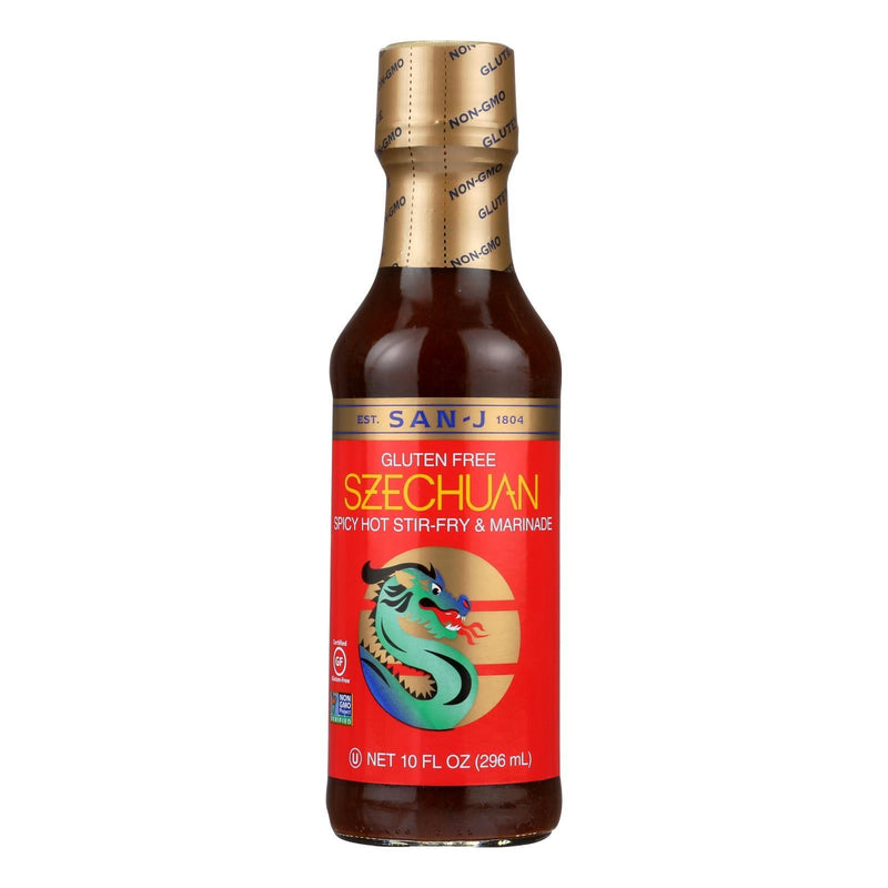 San - J Cooking Sauce - Szechuan - Case Of 6 - 10 Fl Oz. - Orca Market