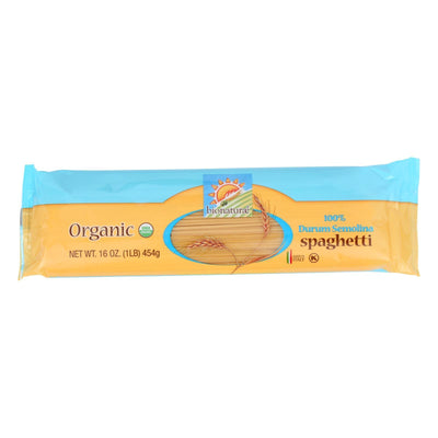 Bionaturae Pasta - Organic - 100 Percent Durum Semolina - Spaghetti - 16 Oz - Case Of 12 - Orca Market