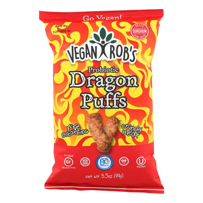 Vegan Rob's - Puffs Dragon - Case Of 12 - 3.5 Oz - Orca Market