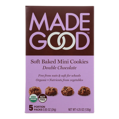 Made Good Soft Baked Mini Cookies - Double Chocolate - Case Of 6 - 4.25 Oz. - Orca Market