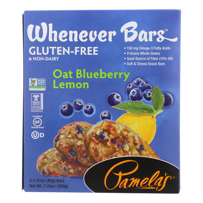 Pamela's Products - Oat Whenever Bars - Blueberry Lemon - Case Of 6 - 1.41 Oz. - Orca Market