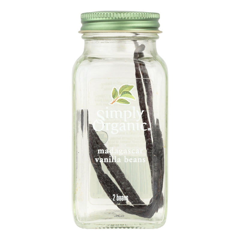 Simply Organic Spice Whole Madagascar Vanilla Beans - 1 Each - 2 Ct - Orca Market