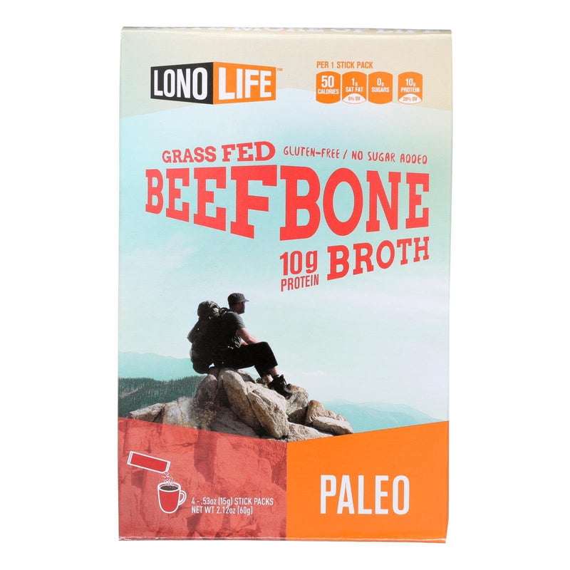 Lonolife Beef Bone Broth - Case Of 6 - 4/.53 Oz - Orca Market