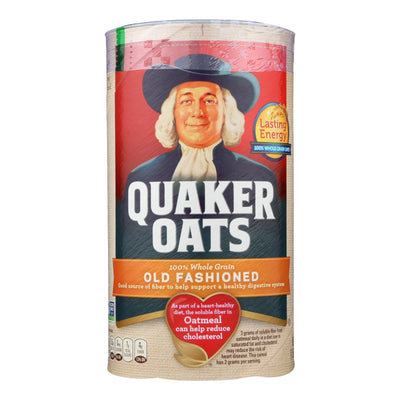 Quaker 100% Whole Grain Old Fashioned Oats - Case Of 12 - 18 Oz - Orca Market