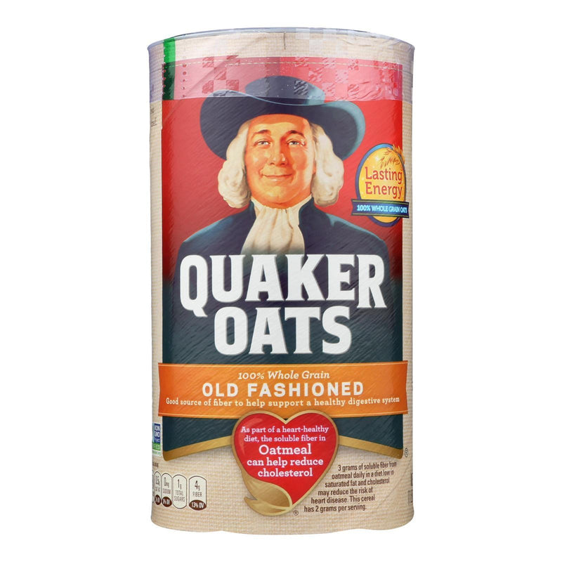 Quaker 100% Whole Grain Old Fashioned Oats - Case Of 12 - 18 Oz - Orca Market