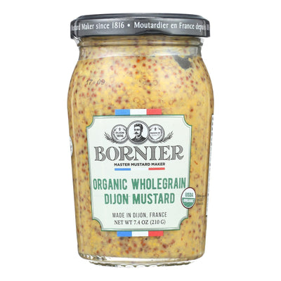 Bornier - Mustard - Organic Whole Grain - Case Of 6 - 7.4 Oz. - Orca Market