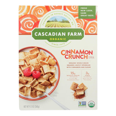 Cascadian Farm Organic Cereal - Cinnamon Crunch - Case Of 10 - 9.2 Oz - Orca Market