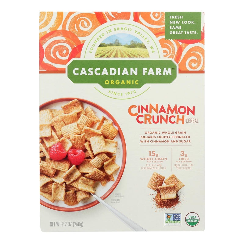 Cascadian Farm Organic Cereal - Cinnamon Crunch - Case Of 10 - 9.2 Oz - Orca Market