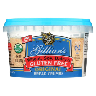 Gillian's Food Plain Bread Crumbs - Original - Case Of 12 - 12 Oz. - Orca Market