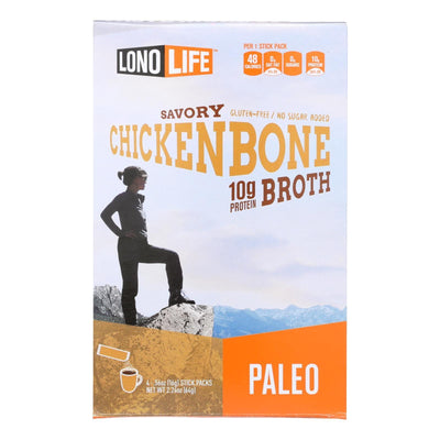 Lonolife Chicken Bone Broth - Case Of 6 - 4/.56 Oz - Orca Market