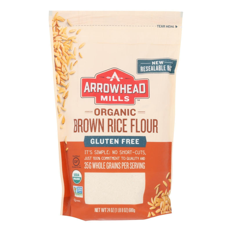 Arrowhead Mills - Organic Brown Rice Flour - Gluten Free - Case Of 6 - 24 Oz. - Orca Market