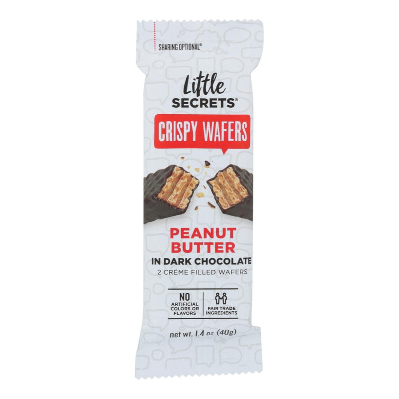 Little Secrets Crispy Wafer - Peanut Butter In Dark Chocolate - Case Of 12 - 1.4 Oz. - Orca Market