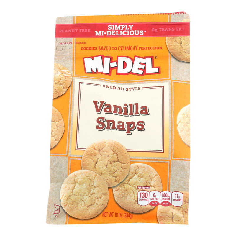 Midel Cookies - Vanilla Snaps - Case Of 8 - 10 Oz - Orca Market