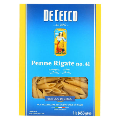 De Cecco Pasta - Pasta - Penne Rigate - Case Of 12 - 16 Oz - Orca Market