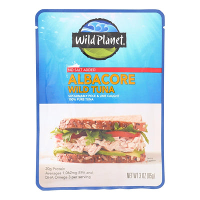 Wild Planet Wild Albacore Tuna With No Salt - Case Of 24 - 3 Oz - Orca Market