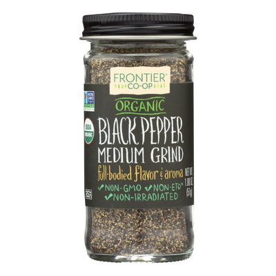 Frontier Herb Pepper - Organic - Black - Medium Grind - 1.80 Oz - Orca Market