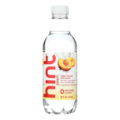 Hint Peach Water - Peach - Case Of 12 - 16 Fl Oz. - Orca Market