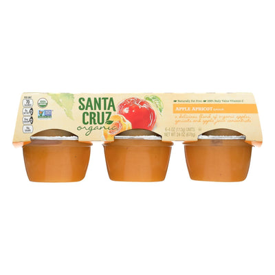 Santa Cruz Organic Apple Sauce - Apricot - Case Of 12 - 4 Oz. - Orca Market