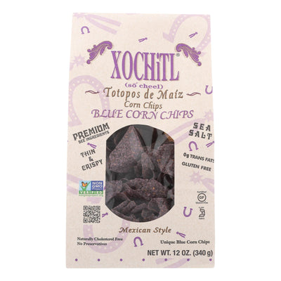 Xochitl Blue Corn Chips - Case Of 10 - 12 Oz - Orca Market