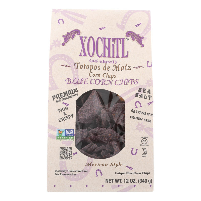 Xochitl Blue Corn Chips - Case Of 10 - 12 Oz - Orca Market