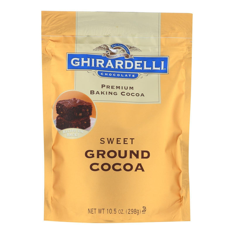 Ghirardelli Baking Cocoa - Premium - Sweet Ground - 10.5 Oz - Case Of 6 - Orca Market