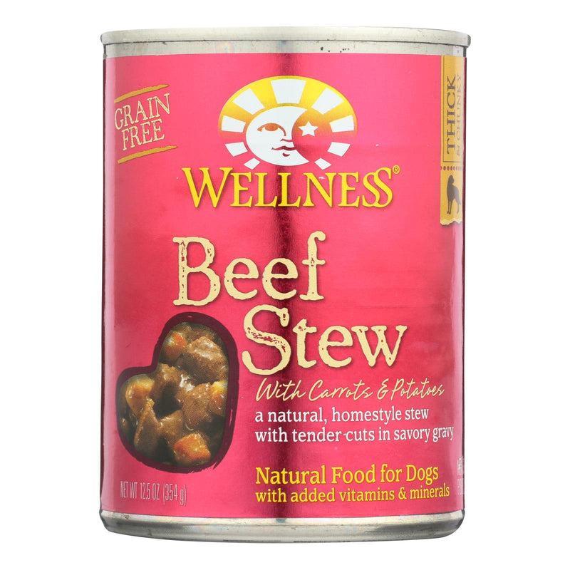 Wellness Pet Products Dog Food - Beef With Carrot And Potatoes - Case Of 12 - 12.5 Oz. - Orca Market