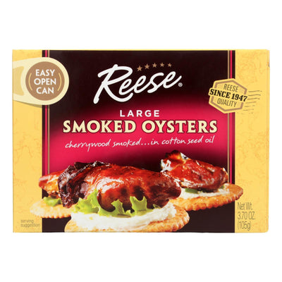 Reese Oysters - Smoked - Large - 3.7 Oz - Case Of 10 - Orca Market