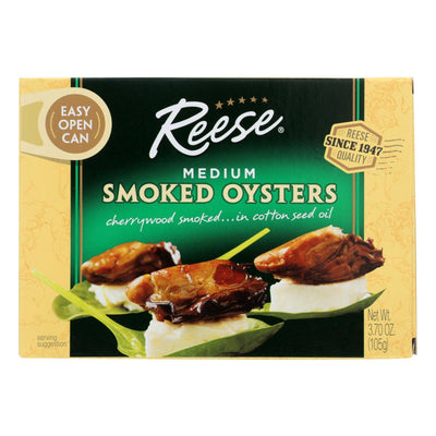 Reese Oysters - Smoked - Medium - 3.7 Oz - Case Of 10 - Orca Market