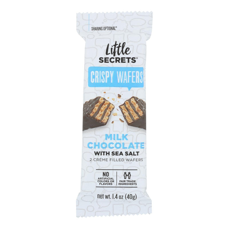 Little Secrets Crispy Wafer - Milk Chocolate With Sea Salt - Case Of 12 - 1.4 Oz. - Orca Market