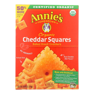 Annie's Homegrown Cheddar Squares Cheddar Squares - Case Of 6 - 11.25 Oz - Orca Market